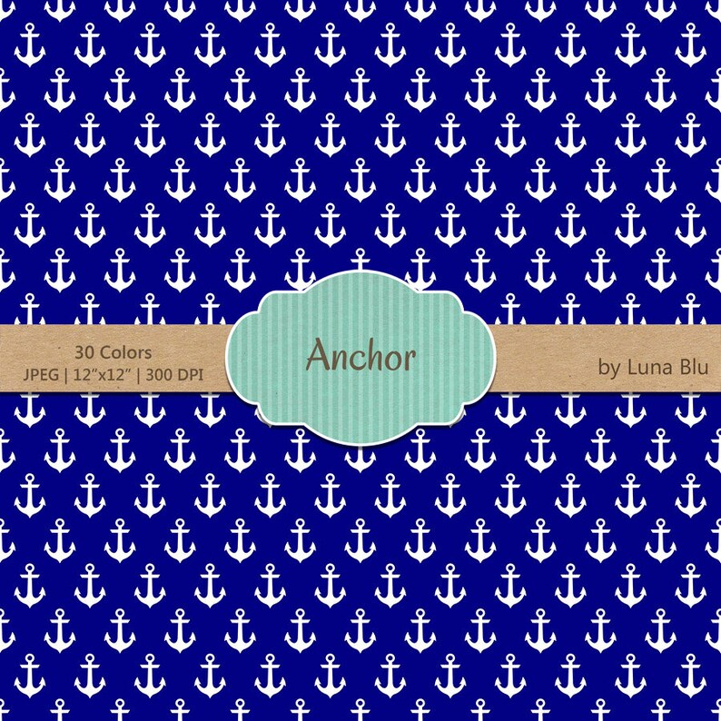 Anchor Digital Paper Pack: rainbow Anchors Digital - Etsy