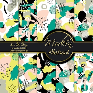 Moderne abstrakte Hintergründe, modernen schick digitales Papier, moderne digitale Papier, abstrakte Scrapbook Papier, trendige nahtlose Muster