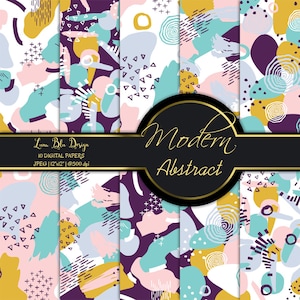 Moderne Scrapbook Papiere, nahtlose Muster, abstrakte digitale Papier, moderne Hintergründe, abstrakte Scrapbook Papier, trendige digitales Papier