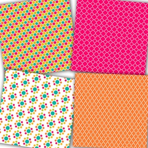 Geometric Digital Paper: geometric Patterns Colorful Geometric Designs ...