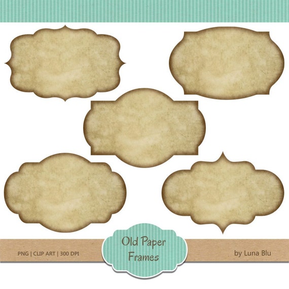 Vintage Bracket Label Template