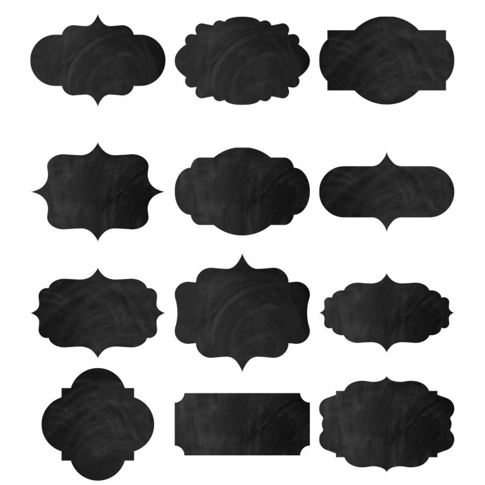 Digital Chalkboard Frames chalkboard Labels 24 Etsy