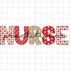 Nurse Practitioner Png - Christmas Nurse Png - Digital Download Design - Holiday Png - Christmas Nurse Shirt Png - Sublimation Design