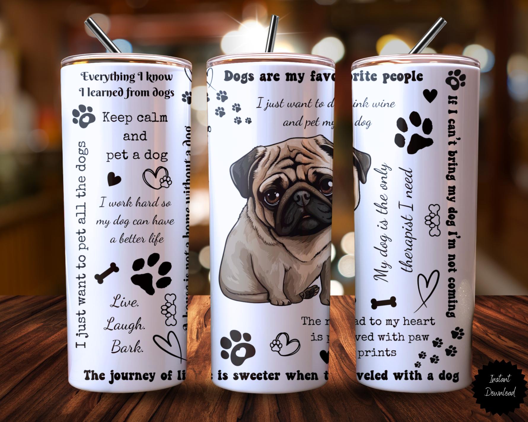 Pug Tumbler