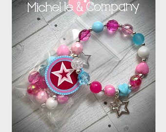 American DIY Star Charm Bracelet Birthday or Slumber Party Favor Bracelet Dollie Party Birthday Star Girl party Activity DIY Star