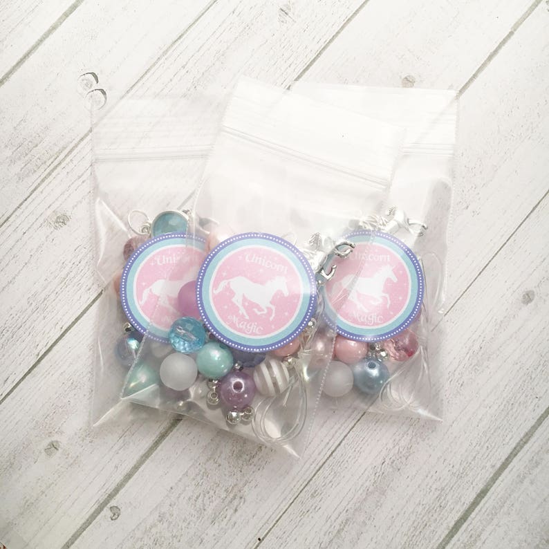 Unicorn DIY Charm Bracelet Birthday or Slumber Party Favor Etsy