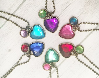 Descendants 3 Heart Necklace Birthday or Slumber Party Favors