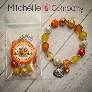 Halloween Pumpkin DIY Charm Bracelet Birthday Slumber Party Activity ...