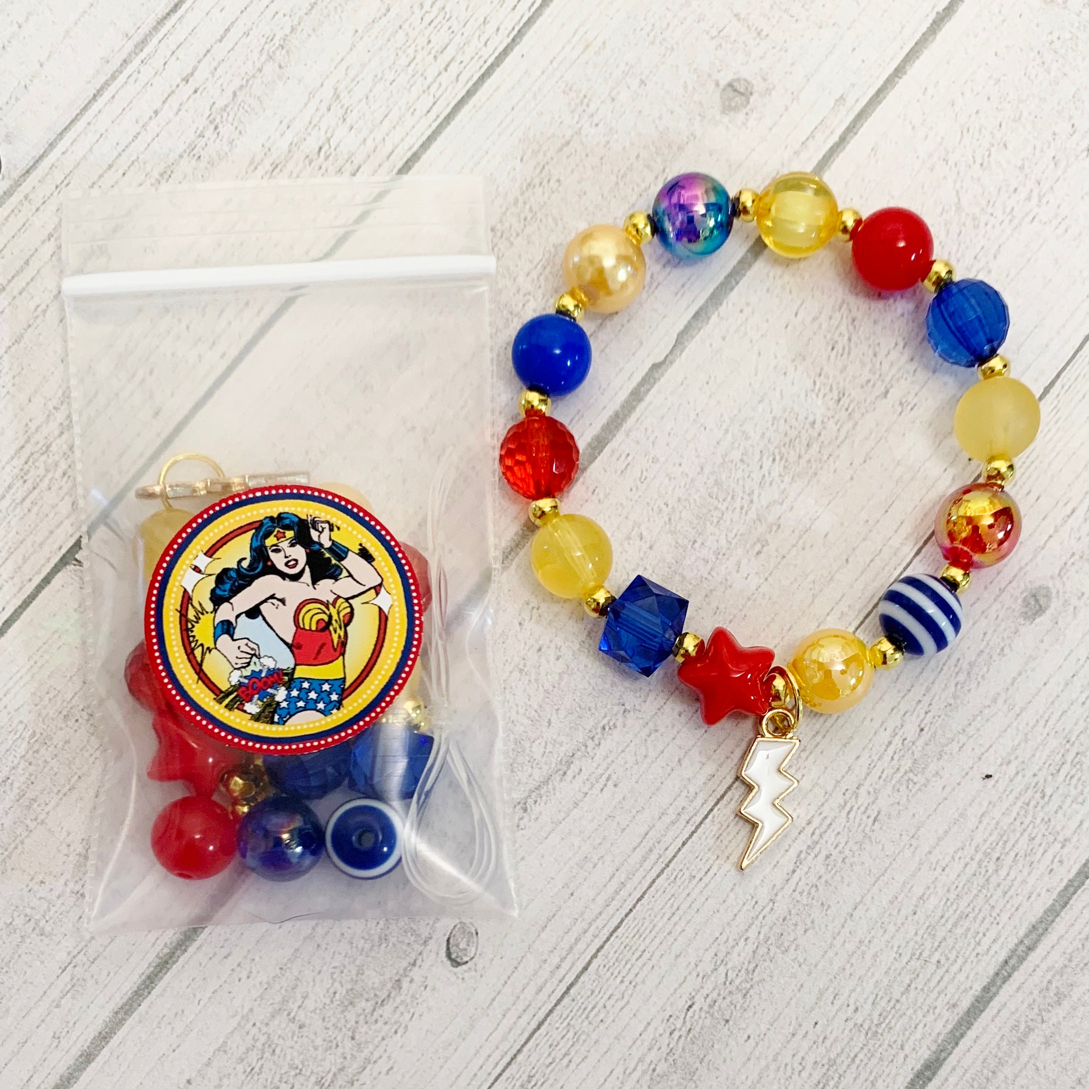 Wonder woman shop charm bracelet