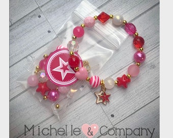 American Star DIY  Star Charm Bracelet Birthday or Slumber Party Favor Bracelet Doll Party Birthday Doll party Activity DIY Star bracelet