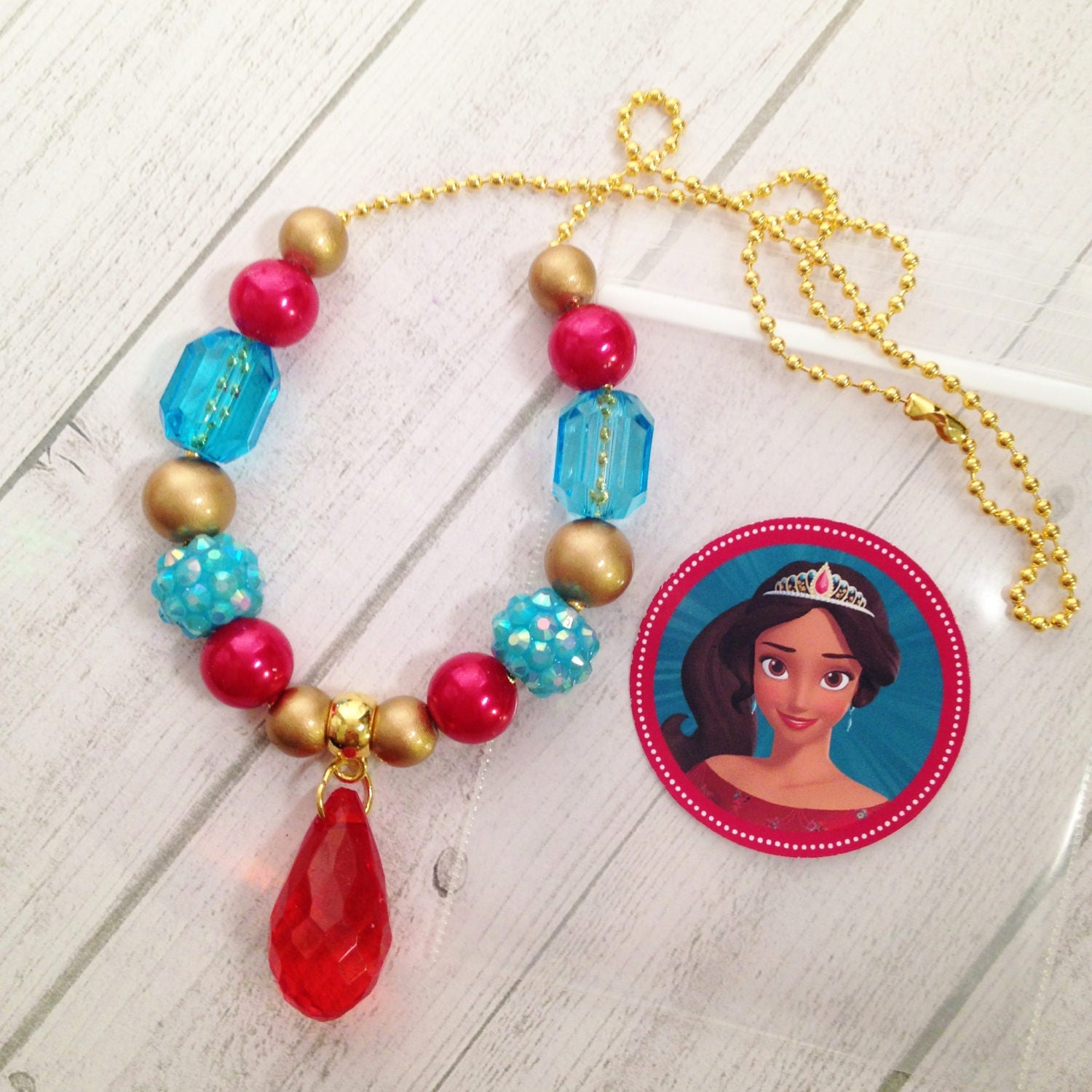 8 Princess Elena Necklace Party Favors Elena Birthday Party Etsy