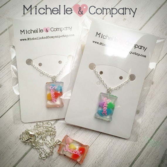 Sweet Candy Necklaces Colorful Resin Candy Kawaii Necklaces On Etsy