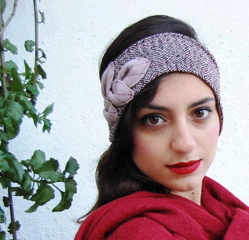 red ear warmer headband