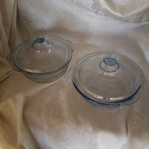 Fire King Sapphire Blue &quot;Philbe&quot; 5&quot; Individual Casseroles - Set 0f 2