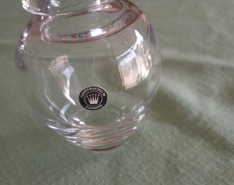 Romania Handcrafted Vintage Crystal Bud Vase