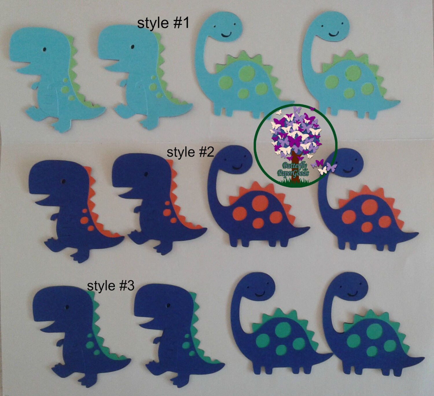 Dinosaur Die Cut Set Of 4 Cricut Die Cut Dino T Rex And Etsy