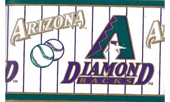 Green Baseball Stripe 588450 Wallpaper Border | Etsy