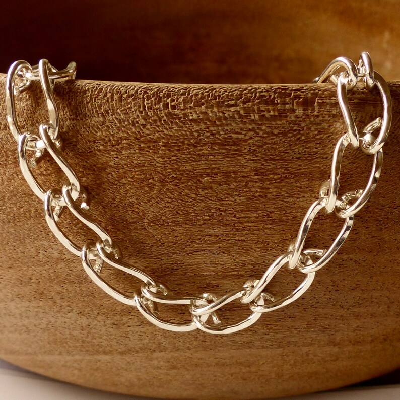 Sterling Silver Horseshoe Bracelet Links Etsy UK