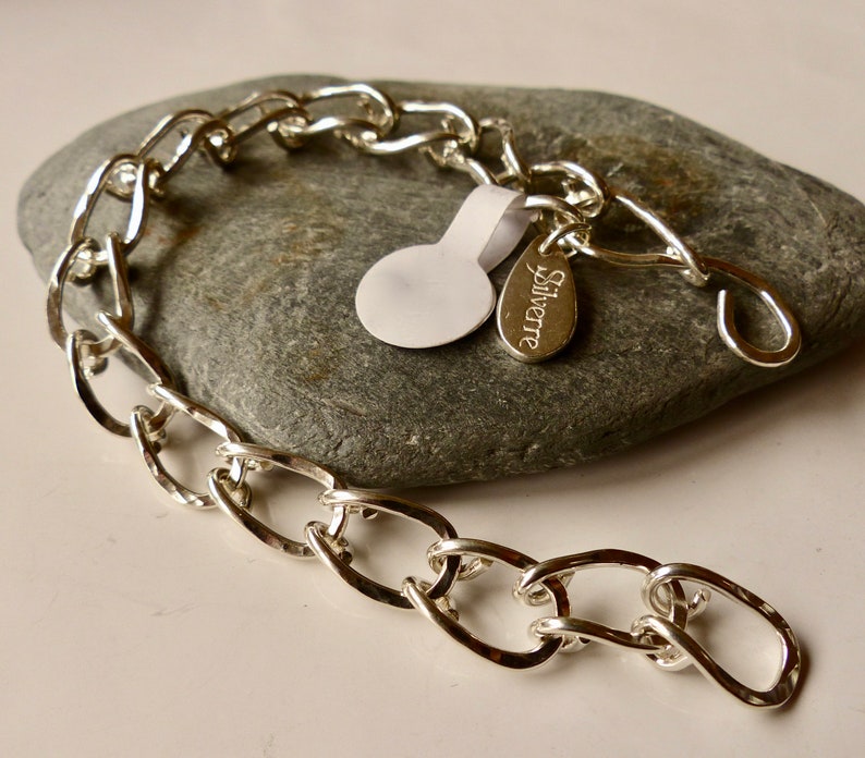 Sterling Silver Horseshoe Bracelet Links Etsy UK