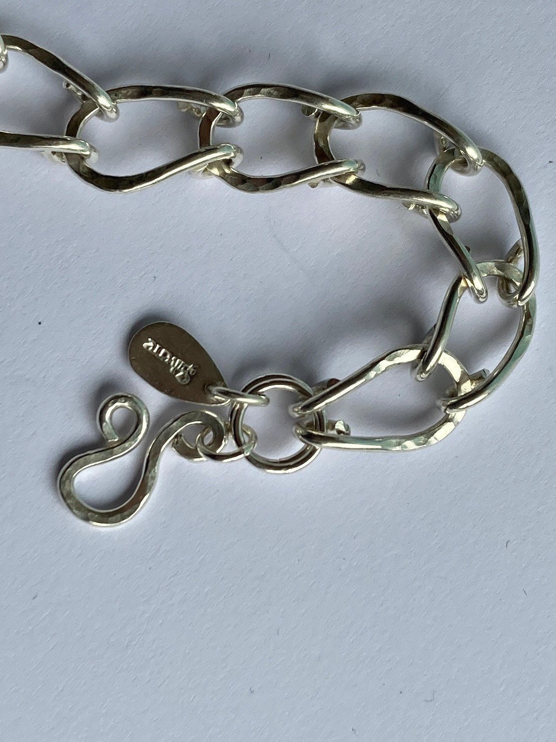 Sterling Silver Horseshoe Bracelet Links Etsy UK