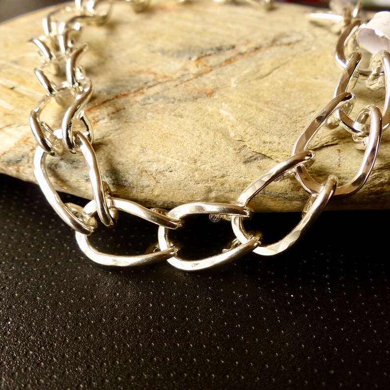 Sterling Silver Horseshoe Bracelet Links Etsy UK
