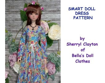 Long Sleeve Dress For Classic Smartdoll (Fit Default and Medium Bust)