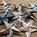 Origami Stars ~ Handmade Paper ~ Paper Stars ~ Origami Decorations ~ Set of 10