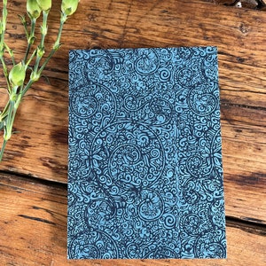 Handmade Lokta Paper Address Book, Indigo Blue