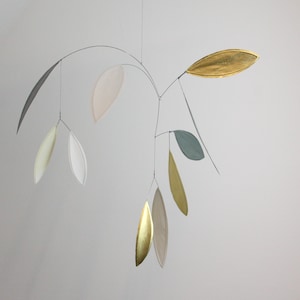 Mobilé  TINA , beige, grey, gold leaf