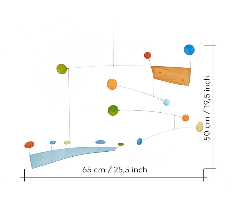 Móvil Anni, móvil de diseño de arte moderno hecho a mano imagen 2