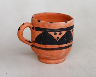 Moroccan Berber hand made authentic clay water mug