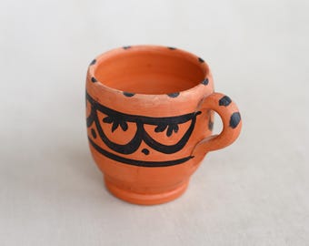 Moroccan Berber hand made authentic clay water mug