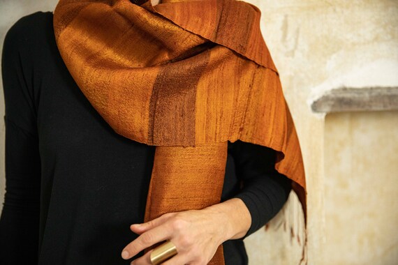 100 lotus silk scarf