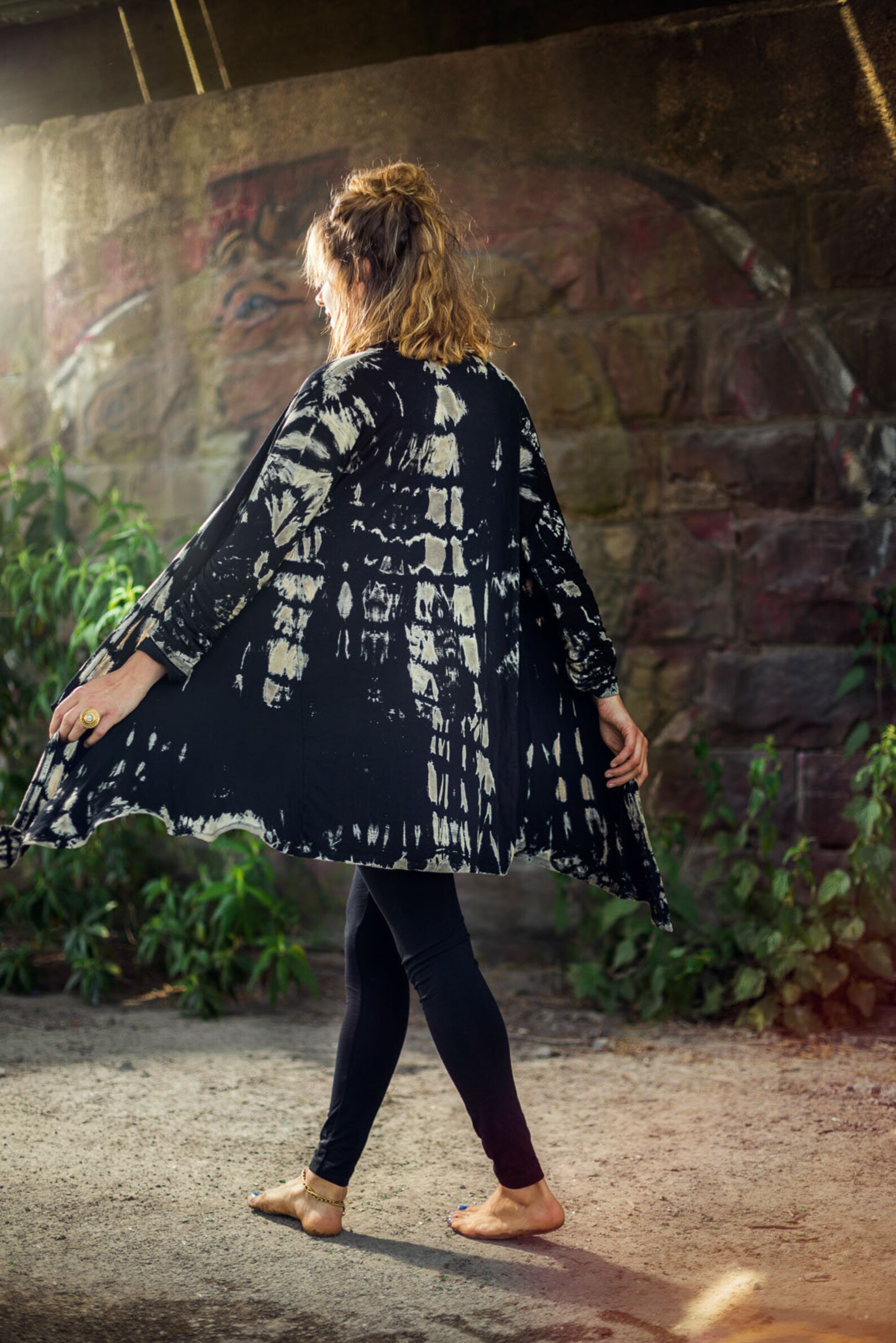 Tie Dye Cardigan Shirt Jacket Vest Cardigan Alternative Etsy