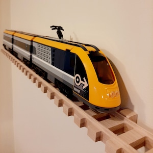 Lego Train Shelf, Train display shelf, Wood train shelf, Toy train shelf