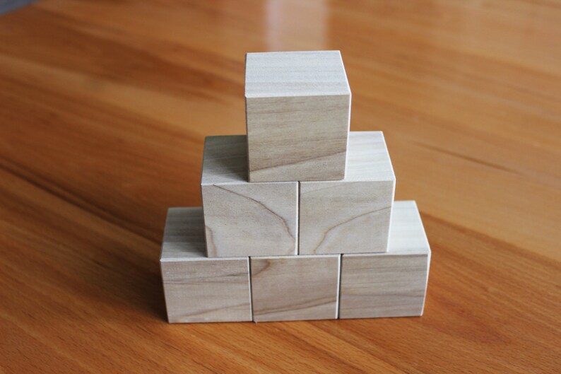 square wooden blocks