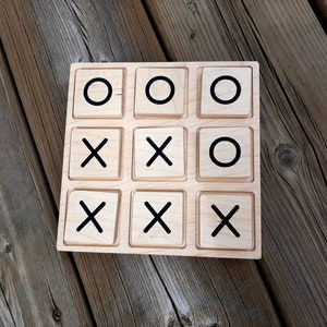 Xoxo/tic Tac Toe Game Strategy Wooden Board Game Vintage -  Denmark