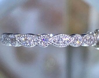 1.25CT ダイヤモンド エタニティ リング プロング セット 2.50