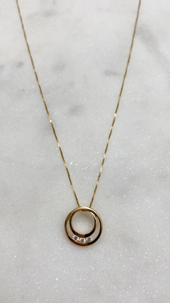 Buy Diamond Necklace Pendant Stone Infinity Circle of