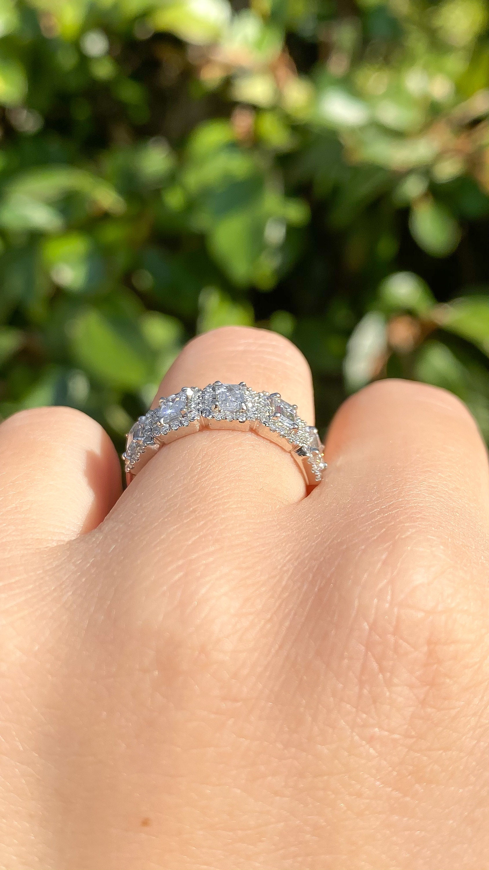 グリーンイエロー ダイヤモンド リング 0.948ct VS2-FANCY VIVID