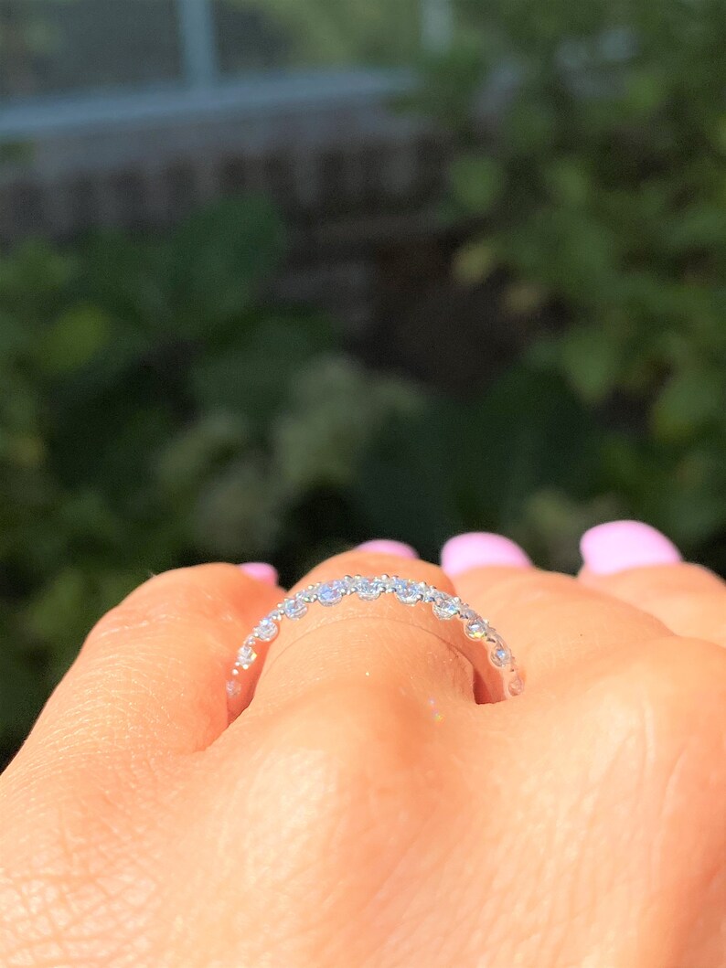 1.75CT Diamond Eternity Ring Prong Set 2.70MM Diamonds Wedding Etsy