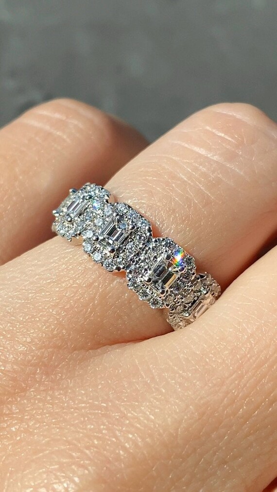 Five stone halo diamond ring sale