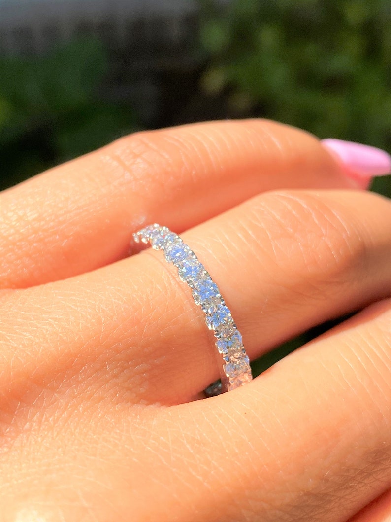 1.75CT Diamond Eternity Ring Prong Set 2.70MM Diamonds Wedding Etsy