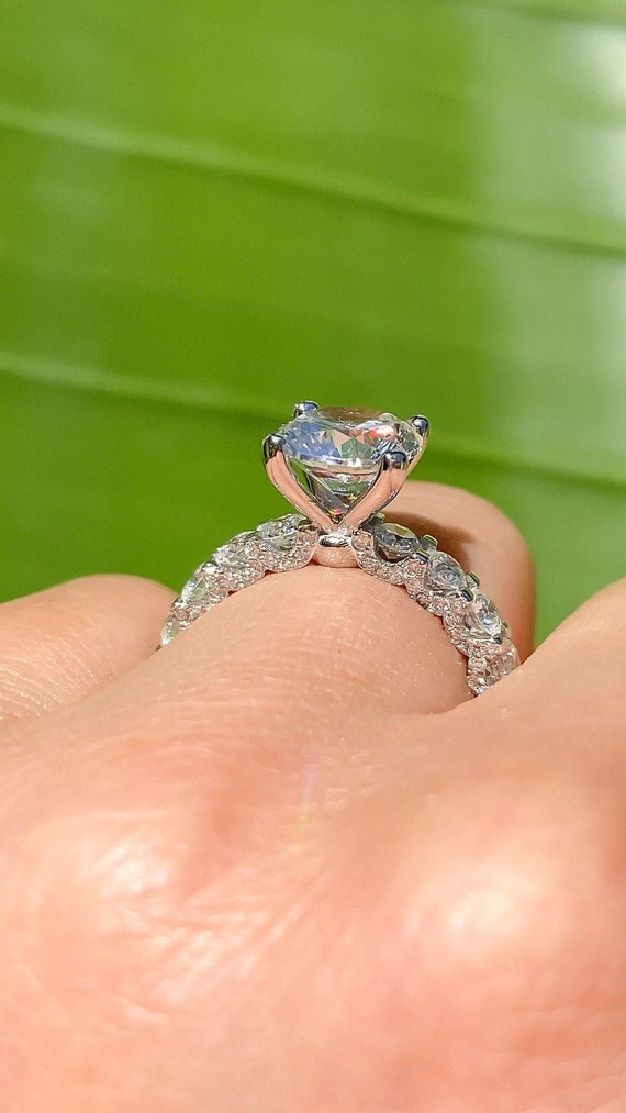 This super high quality round cut lab grown diamond is EVERYTHING!  Especially paired with this classic 6 prong solitaire setting. | Instagram