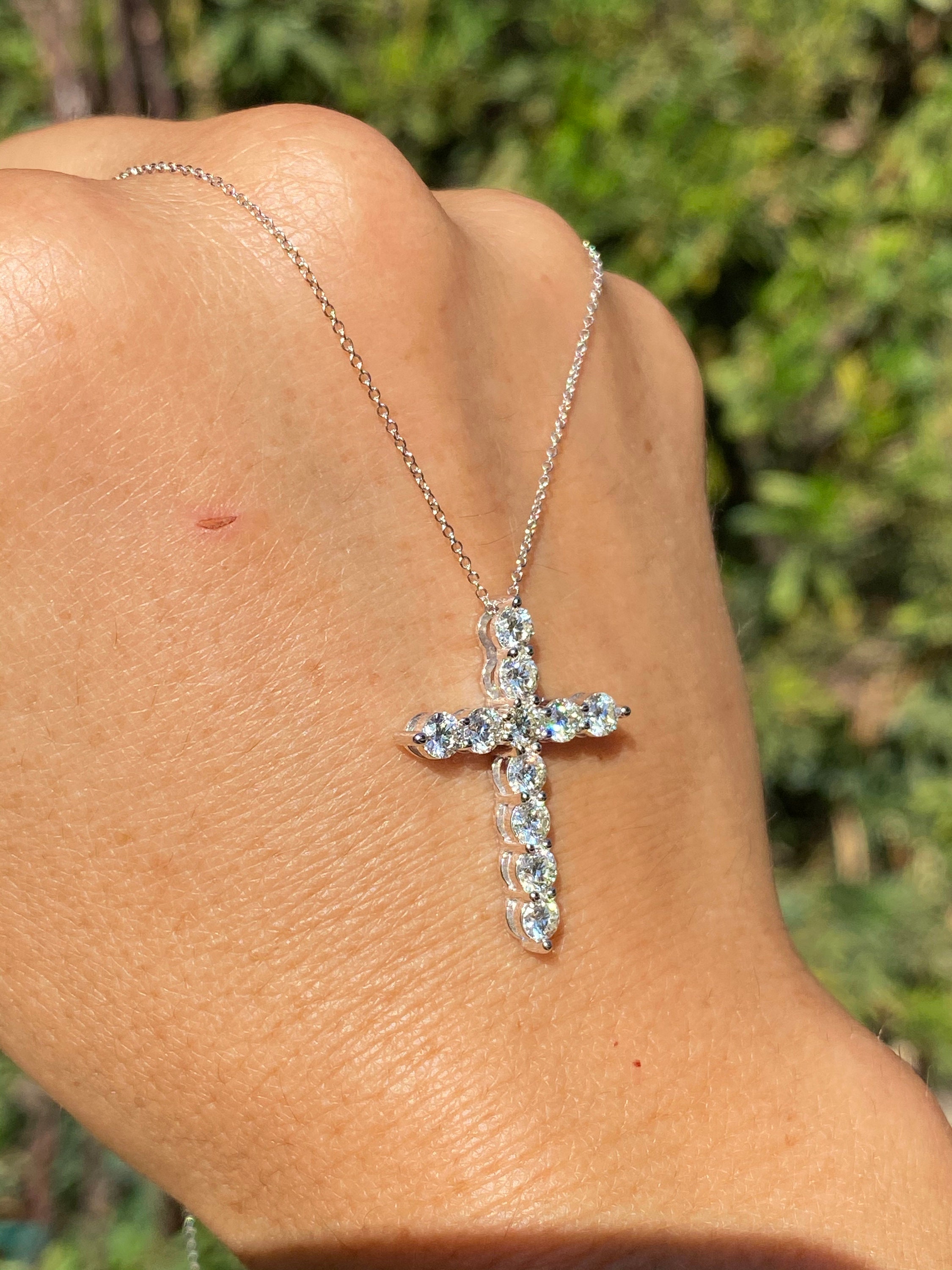 Necklace with deals diamond cross