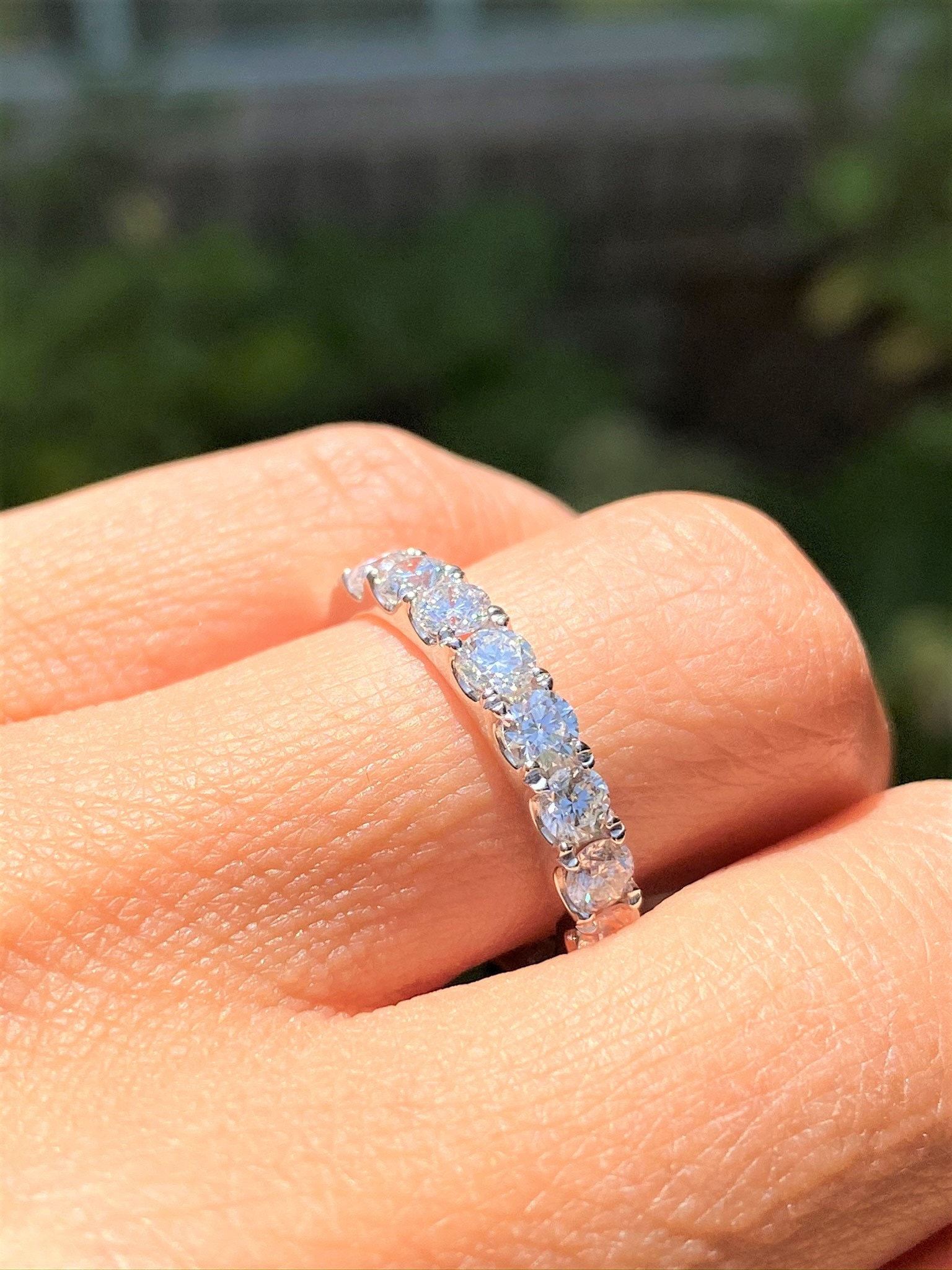 1.00CT ダイヤモンド リング プロング セット 3 MM ダイヤモンド 結婚