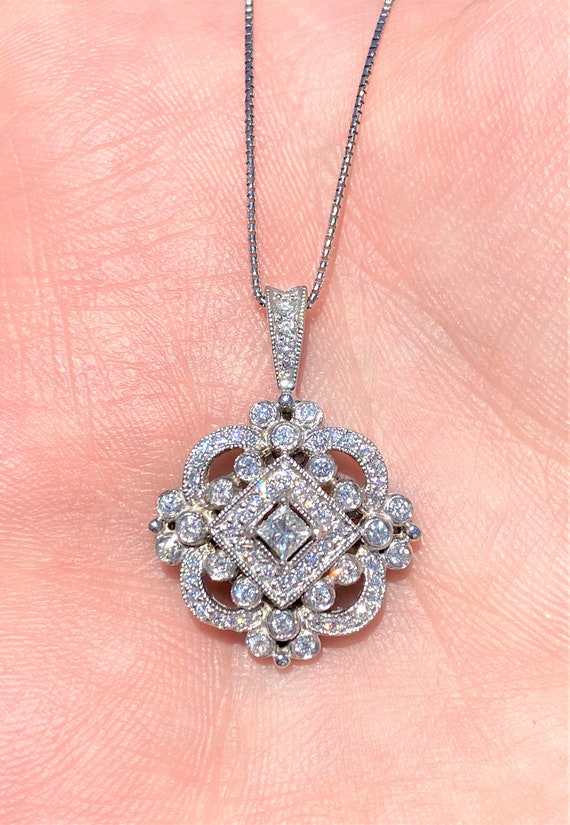 110 Carat Morganite Rubelite and Diamond Gold Necklace Fine Estate Jew -  Coach Luxury