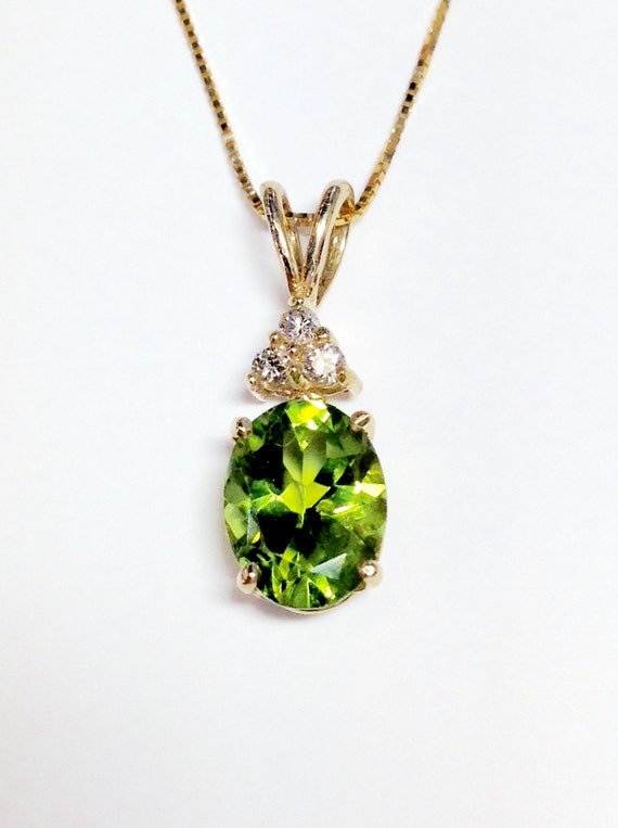 Peridot and clearance garnet necklace