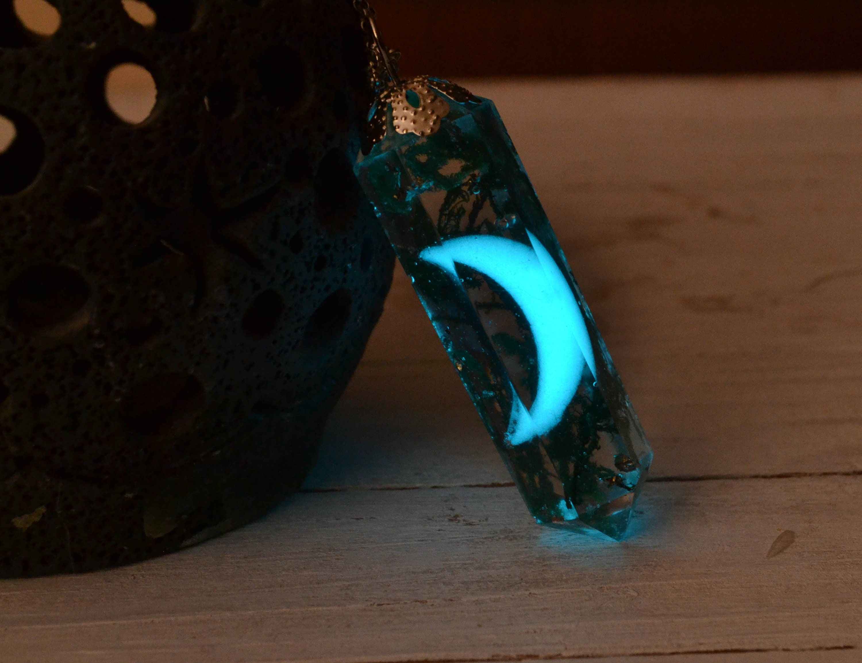 Pixie Potion Glow in the dark Jar Necklace