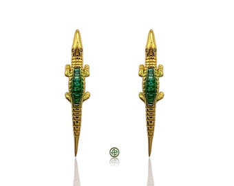 Groene krokodillenoorbellen